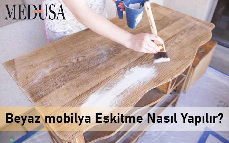 Beyaz Mobilya Eskitme Nasıl Yapılır