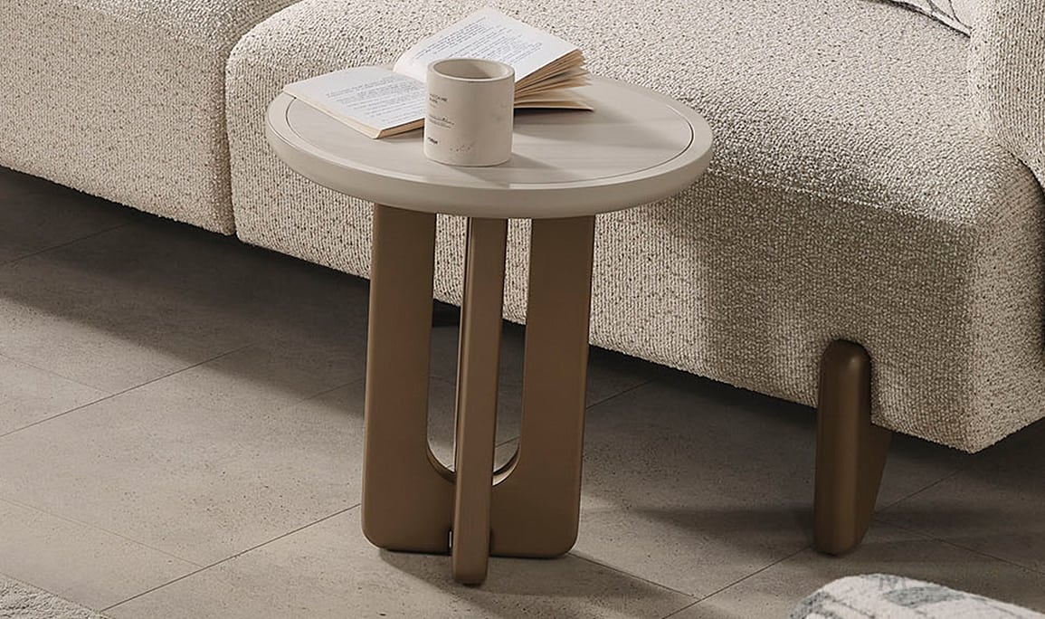 Medusa Home Mobilya - Ahuse Bronz Yan Sehpa 
