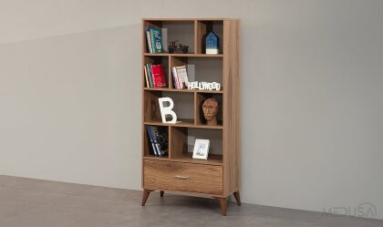 Medusa Home - Alfa Ceviz Kitaplık