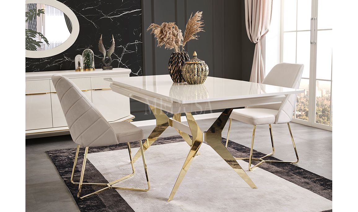 Medusa Home Mobilya - Angel Gold Yemek Masası