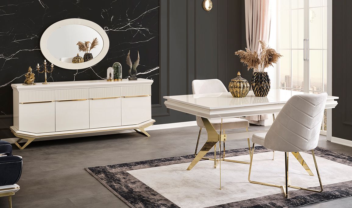 Medusa Home Mobilya - Angel Gold Yemek Odası