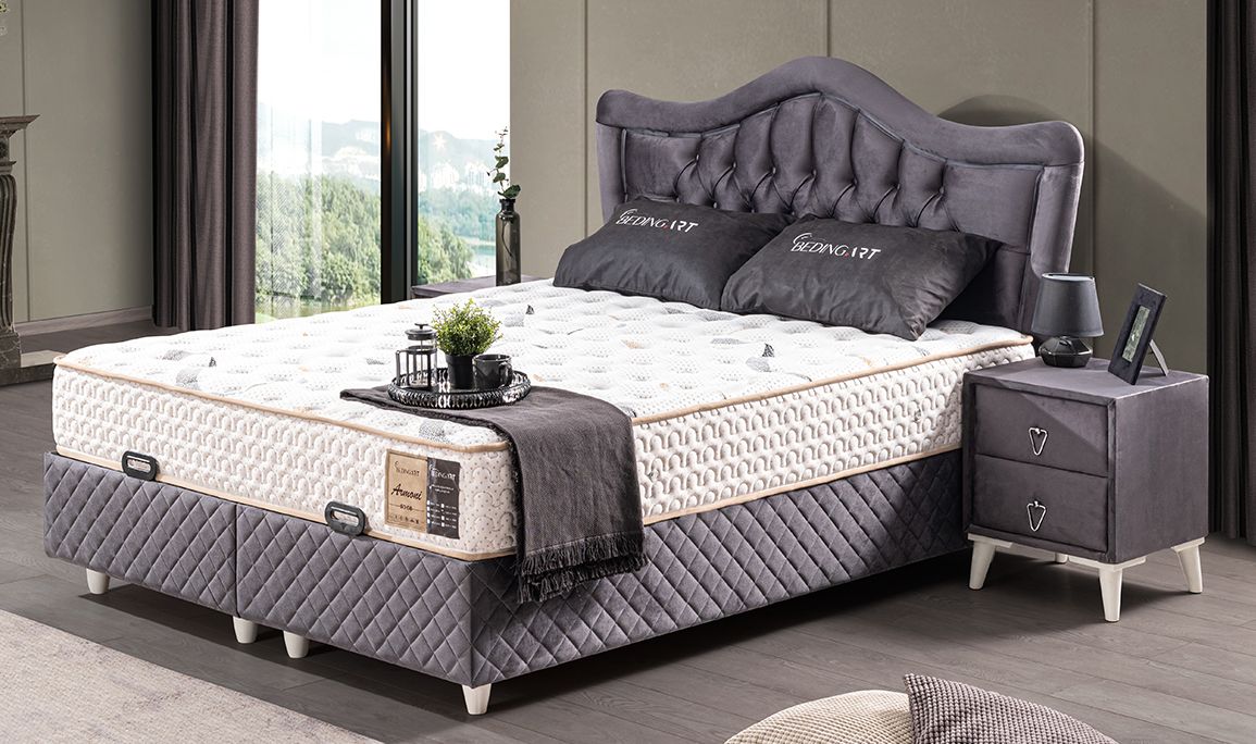 Medusa Home Mobilya - Armoni Set Baza Başlık Yatak