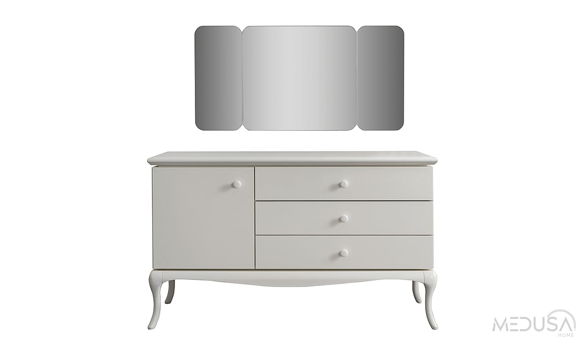 Medusa Home Mobilya - Art White Şifonyer