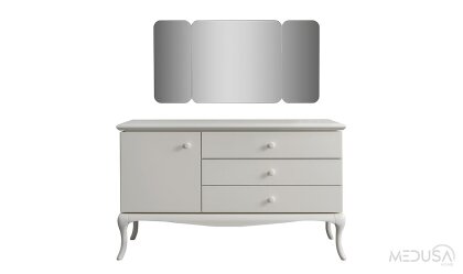 Medusa Home Mobilya - Art White Şifonyer