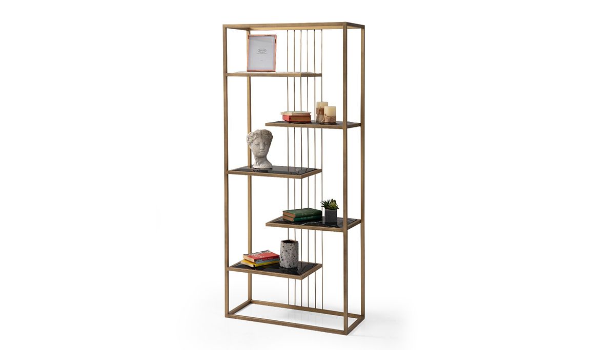Medusa Home Mobilya - Arte Siyah Kitaplık