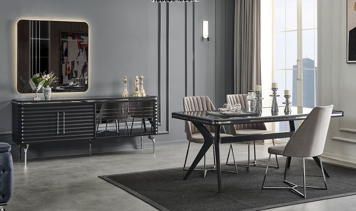 Medusa Home Mobilya - Asel Antrasit Düğün Paketi
