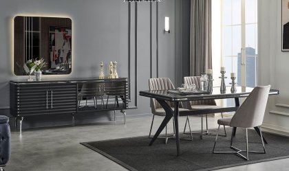Medusa Home Mobilya - Asel Antrasit Düğün Paketi