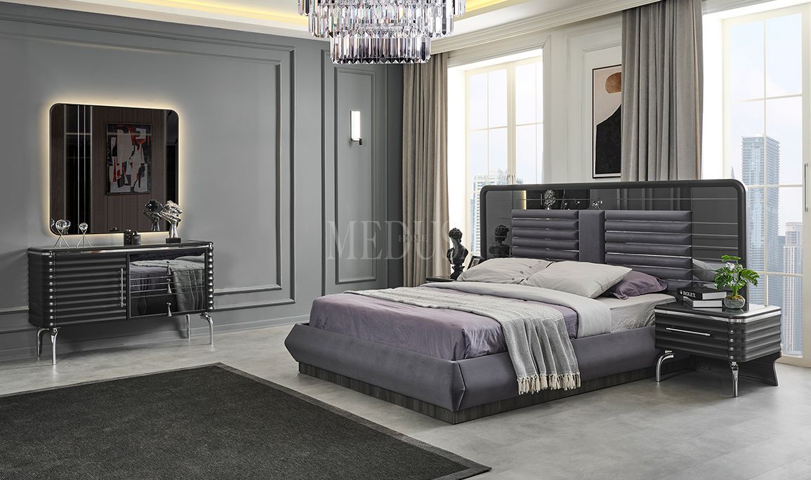 Medusa Home Mobilya - Asel Antrasit Düğün Paketi