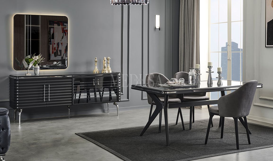 Medusa Home Mobilya - Asel Antrasit Düğün Paketi