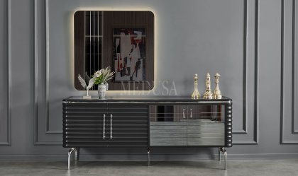 Medusa Home Mobilya - Asel Antrasit Düğün Paketi