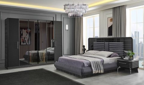 Medusa Home - Asel Antrasit Yatak Odası