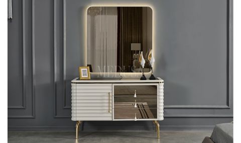 Medusa Home - Asel Beyaz Şifonyer