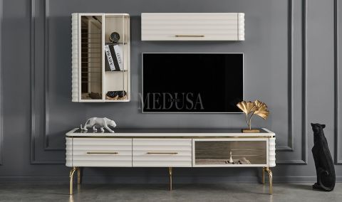 Medusa Home - Asel Beyaz Tv Ünitesi