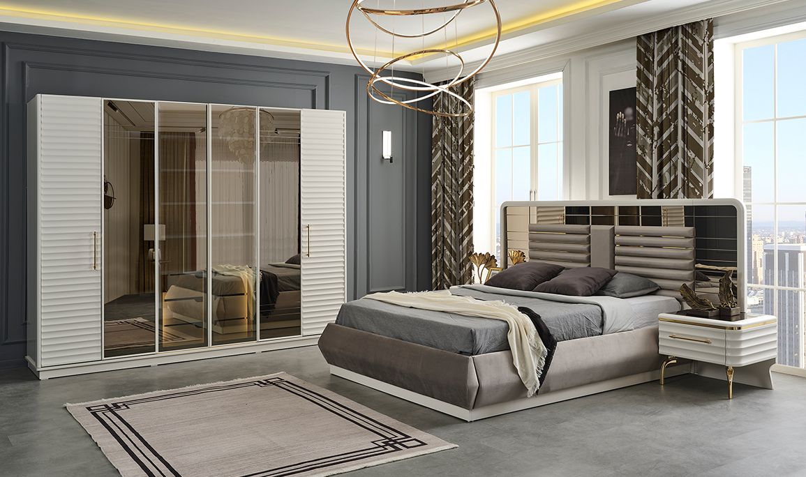 Medusa Home Mobilya - Asel Beyaz Yatak Odası