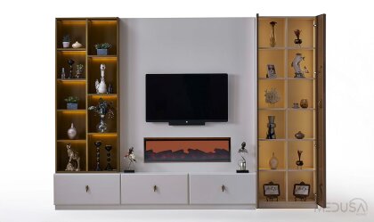 Medusa Home - Aselina Şömineli Tv Ünitesi