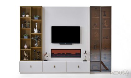 Medusa Home Mobilya - Aselina Şömineli Tv Ünitesi