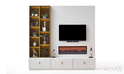 Medusa Home Mobilya - Aselina Şömineli Tv Ünitesi