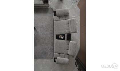 Medusa Home Mobilya - Ashley Ara Sehpalı Üçlü Koltuk