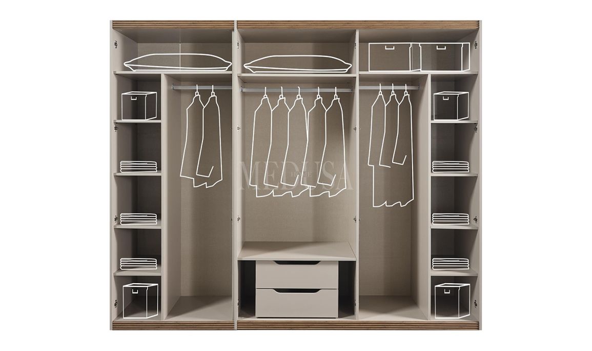 Medusa Home Mobilya - Assos 6 Kapılı Yatak Odası