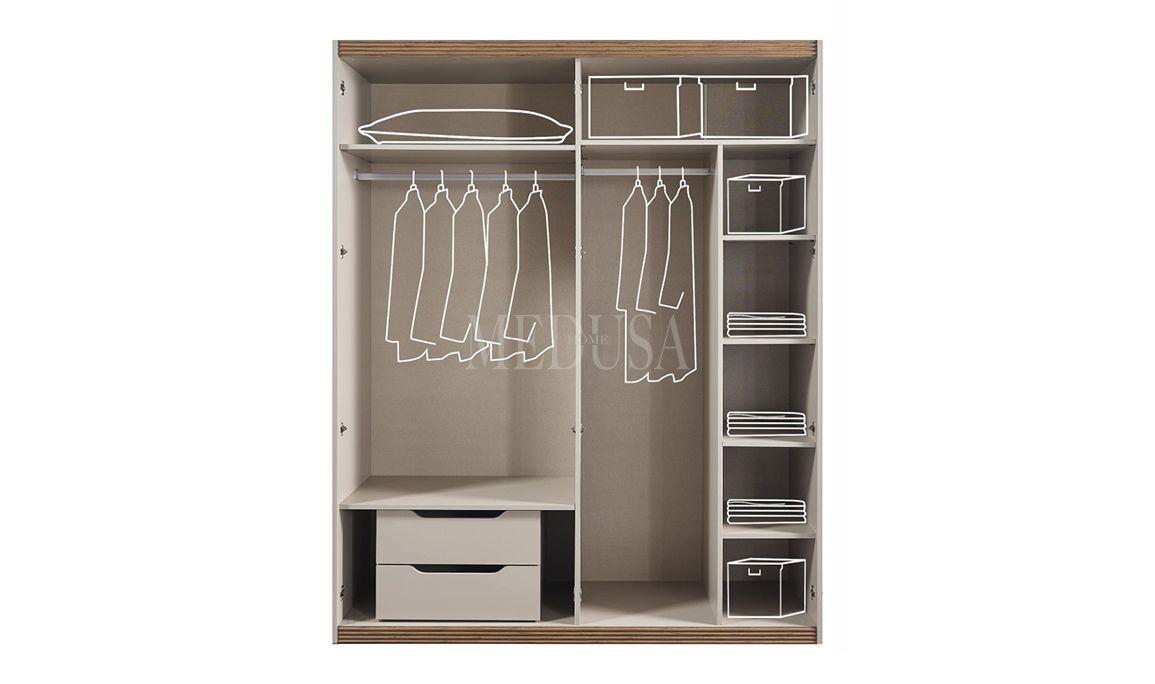 Medusa Home Mobilya - Assos 6 Kapılı Yatak Odası