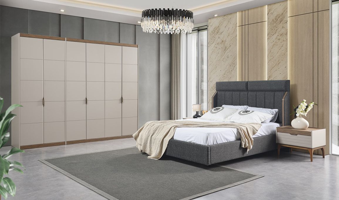 Medusa Home Mobilya - Assos 6 Kapılı Yatak Odası