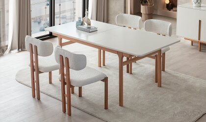 Medusa Home - Aura Natural Yemek Masası