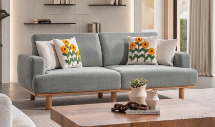 Medusa Home - Aurea Bohem Turkuaz Üçlü Koltuk