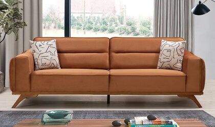 Medusa Home - Aurex Tarçın Üçlü Koltuk