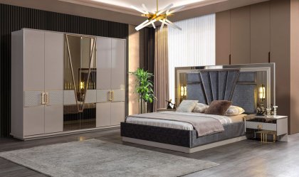 Medusa Home Mobilya - Bahar Yatak Odası - Metal Yatak Odası