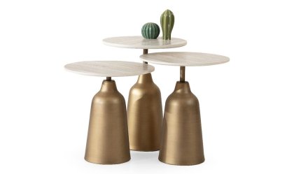 Medusa Home - Beige Zigon Sehpa