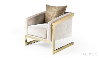 Medusa Home Mobilya - Bella Gold Berjer