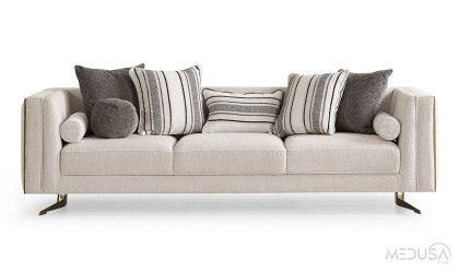 Medusa Home - Bella Soft Üçlü Koltuk