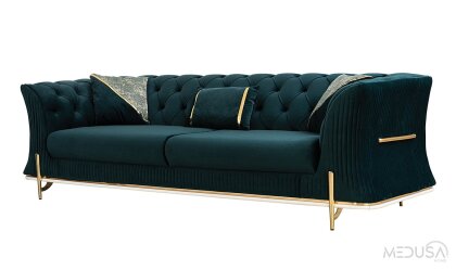 Medusa Home - Berfin Zümrüt Yeşili Koltuk