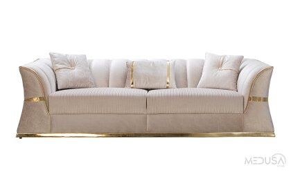 Medusa Home - Berrak Üçlü Koltuk