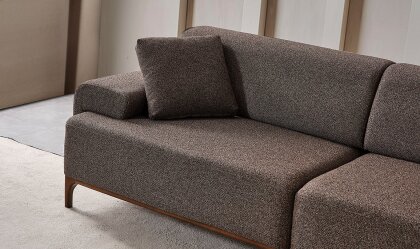 Medusa Home Mobilya - Best Kahve Üçlü Koltuk