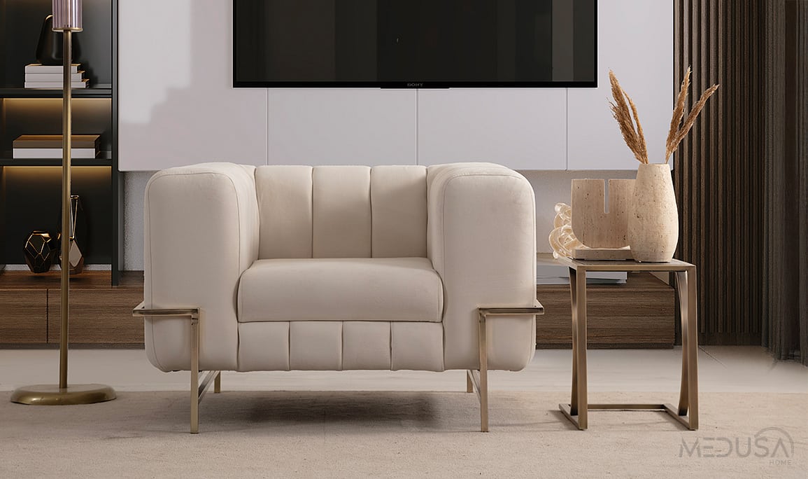 Medusa Home Mobilya - Bond Luxury Tekli Koltuk