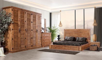 Medusa Home - Borgia Ahşap Yatak Odası