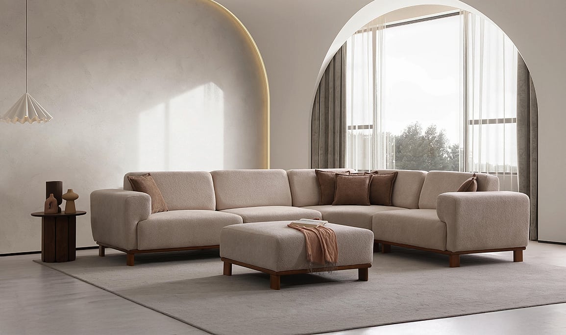 Medusa Home Mobilya - Boston Ayaklı Köşe Takımı 330x330