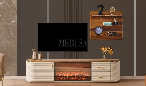 Medusa Home - Brahma Şömineli Tv Ünitesi