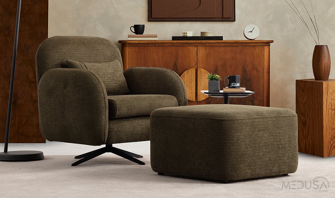 Medusa Home Mobilya - Candy Yeşil Berjer
