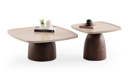Medusa Home - Cappuccino Sehpa Seti