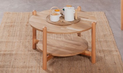 Medusa Home Mobilya - Cardiff Ahşap Orta Sehpa - Ceviz Orta Sehpa