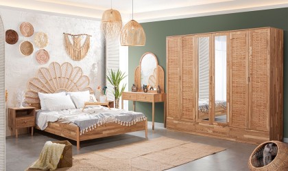 Medusa Home - Cardiff Ahşap Yatak Odası