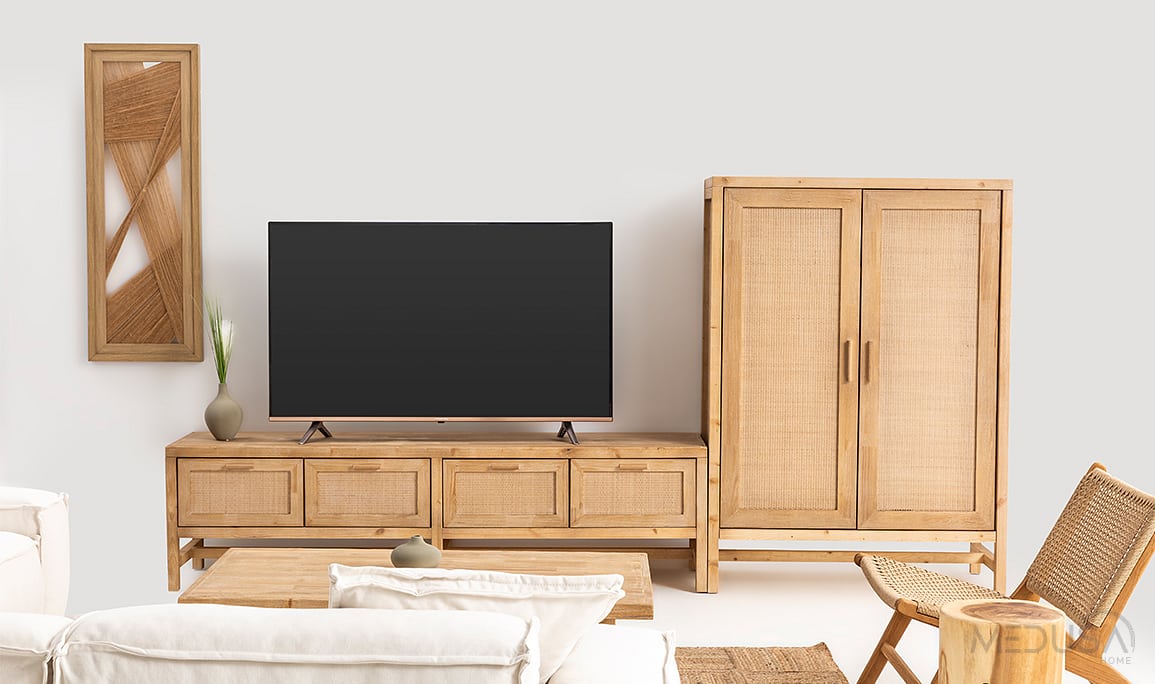 Medusa Home Mobilya - Casablanca Ladin Tv Sehpası + Şaraplık