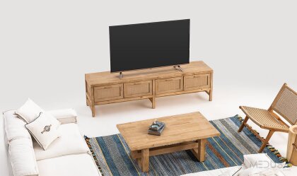 Medusa Home Mobilya - Casablanca Ladin Tv Sehpası + Şaraplık