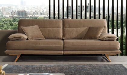 Medusa Home - Cathedra Kahve Üçlü Koltuk