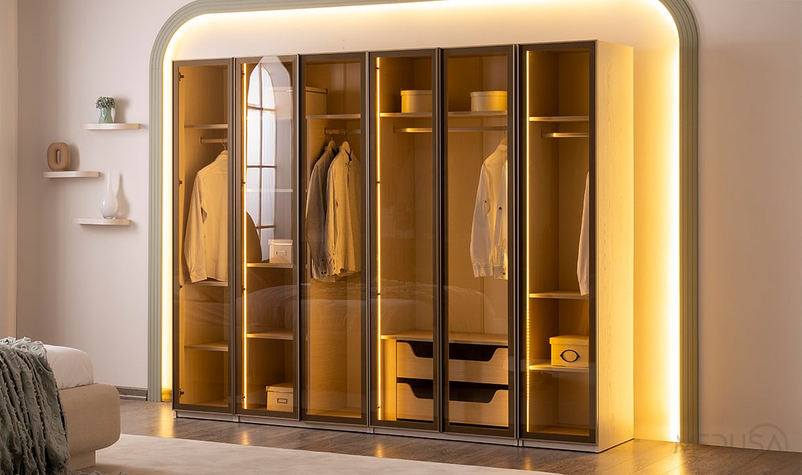 Medusa Home Mobilya - Charisma Glass Gardırop