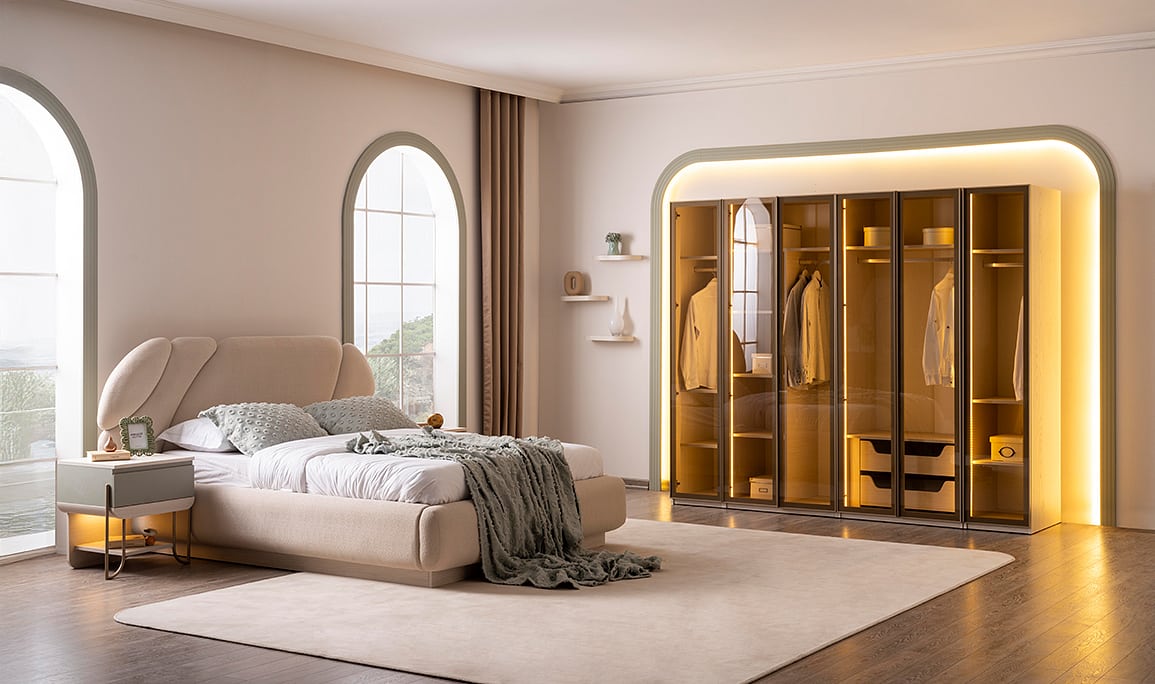 Medusa Home Mobilya - Charisma Glass Yatak Odası