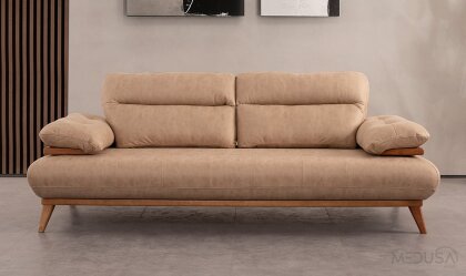 Medusa Home - Chiron Bej Üçlü Koltuk