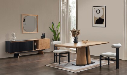 Medusa Home - City Siyah Yemek Odası